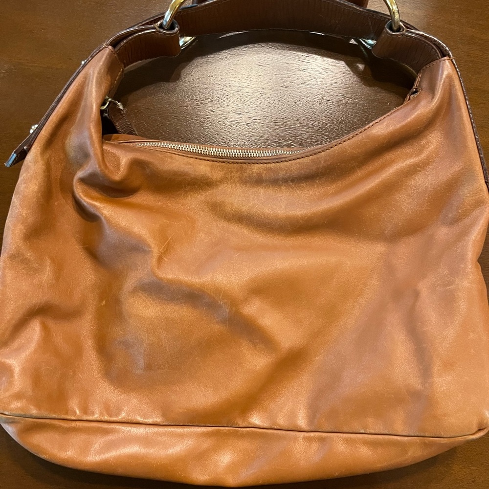 GUCCI Brown Leather Medium Horsebit Hobo Shoulder Bag - Picture 6 of 16
